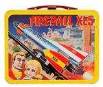 "FIREBALL XL5" METAL LUNCH BOX WITH THERMOS.