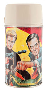 "THE MAN FROM U.N.C.L.E." METAL LUNCHBOX WITH THERMOS.