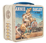 "ANNIE OAKLEY AND TAGG" METAL LUNCHBOX WITH THERMOS.