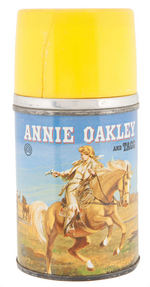 "ANNIE OAKLEY AND TAGG" METAL LUNCHBOX WITH THERMOS.
