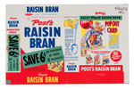 "ROY ROGERS POP OUT CARD" PREMIUM OFFER POST'S RAISIN BRAN UNUSED BOX WRAPPER.