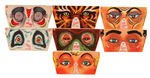 QUAKER “MUFFETS SHREDDED WHEAT” CIRCUS MASKS PUNCH-OUT PREMIUM SET.