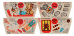 QUAKER “MUFFETS SHREDDED WHEAT” CIRCUS ACTION TOYS PUNCH-OUT PREMIUM SET.