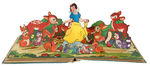 SNOW WHITE RARE FRENCH "HACHETTE" HARDCOVER POP-UP BOOK WITH DJ.