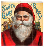 “SANTA CLAUS PARTY” GAME WITH STRIKING GRAPHICS ON LARGE FABRIC.