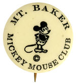 MICKEY MOUSE EARLIEST DESIGN MOVIE CLUB BUTTON FROM WASHINGTON STATE.