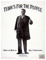 THEODORE ROOSEVELT 1912/1916 SHEET MUSIC TRIO.
