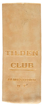 "TILDEN CLUB - JAMESTOWN, N.Y." 1876 RIBBON.