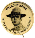 RARE "FIGHTING CHAPLAIN" WWI BUTTON.