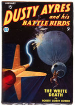 "DUSTY AYRES AND HIS BATTLE BIRDS" VINTAGE PULP & FIVE PAPER BACKS.