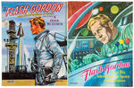 "FLASH GORDON AND HIS ADVENTURES IN SPACE" SAALFIELD COLORING BOOK VARIETY PAIR.
