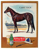 “ROLLING ROCK/CARRY BACK KENTUCKY DERBY WINNER 1961” STANDEE.