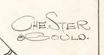 CHESTER GOULD PRE-DICK TRACY DAILY COMIC STRIP ORIGINAL ART.