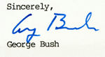 GEORGE BUSH 1980 POST-ELECTION VICTORY LETTER & BARBARA BUSH LETTER PAIR & ENVELOPES.