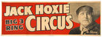 “JACK HOXIE BIG 3 RING CIRCUS” POSTER.