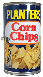 “PLANTERS KING SIZE CORN CHIPS” FOLDING BAR-B-QUE GRILL.