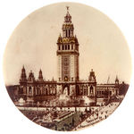 REAL PHOTO MIRROR SHOWING “ELECTRIC TOWER PAN-AMERICAN EXPOSITION 1901.”