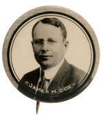 “JAMES M. COX” REAL PHOTO BUTTON HAKE #6.