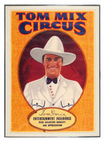 "TOM MIX CIRCUS" FRAMED POSTER.