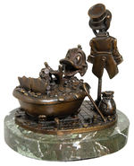 EXTREMELY LIMITED UNCLE SCROOGE “FILTHY RICH HUDSON CREEK BRONZE” SCULPTURE.