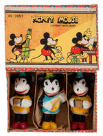 MICKEY & MINNIE MOUSE BOXED BISQUE SET.