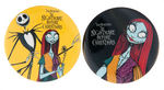 "TIM BURTON'S THE NIGHTMARE BEFORE CHRISTMAS" COMPLETE SET OF TWELVE BUTTONS.