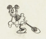 BLUE  RHYTHM GROUP OF SIX MINNIE MOUSE PRODUCTION DRAWINGS.