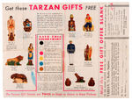 "TARZAN" BOXED PREMIUM PLASTER STATUE WITH INSERT SHEET AND VARIETY STATUE.