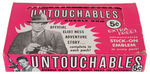"THE UNTOUCHABLES" LEAF FULL GUM BOOKLET/STICKER DISPLAY BOX.