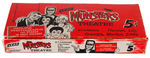 "THE MUNSTERS" LEAF FULL CARD/STICKER DISPLAY BOX.