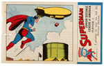 “SUPERMAN” PREMIUM BREAD CARD #3 COMPLETE WITH STAMP.