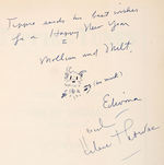 "TIPPIE'S TUNES" DOUBLE AUTOGRAPHED BOOK W/SPECIALTY ORIGINAL ART BY EDWINA.