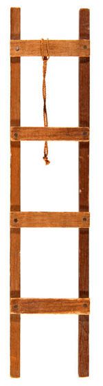 LINDBERGH BABY KIDNAPPING TRIAL SOUVENIR WOODEN LADDER.