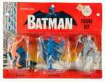 “OFFICIAL BATMAN FIGURE SET” BY IDEAL ON CARD.