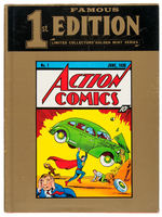 "FAMOUS 1ST EDITION" LIMITED COLLECTOR'S GOLDEN MINT SERIES ACTION COMICS NO.1 HC W/DJ.