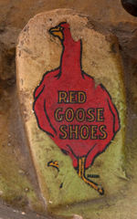 ”RED GOOSE SHOES” FIGURAL STORE DISPLAY- DOG CHEWING SHOE.