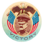WWI PERSHING "VICTORY" CHOICE COLOR BUTTON.