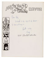 “ALL STAR COMICS REVUE” AUTOGRAPHED FANZINE AND LETTER FROM EDITOR.