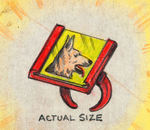 “OFFICIAL RIN TIN TIN DOUBLE FEATURE RING” CEREAL BOX BACK  PROTOTYPE ART.
