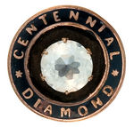 “CENTENNIAL DIAMOND” LAPEL STUD FROM 1876 INTERNATIONAL EXPOSITION IN PHILADELPHIA.