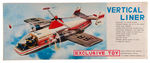 "VERTICAL LINER" BOXED ELABORATE HELICOPTER AIRLINER BATTERY-OPERATED TOY.