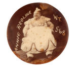 FAT LADY RARE AND EARLY REAL PHOTO BUTTON.