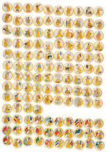 THE ULTIMATE YELLOW KID COMPLETE BUTTON SET #1-160.