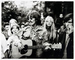 GEORGE HARRISON OVER-SIZED PHOTOGRAPH.