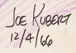 JOE KUBERT PAIR OF LARGE ORIGINAL ART CARICATURES.