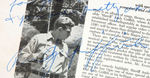 ANDY GRIFFITH SIGNED "SONGS, THEMES AND LAUGHS FROM THE ANDY GRIFFITH SHOW" RECORD ALBUM.