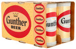 “GUNTHER BEER”  PREMIUM BANK CANS COMPLETE SIX PACK.