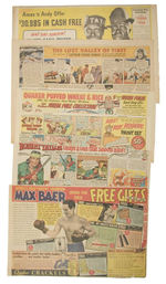 CELEBRITY/PRODUCT ADS FROM SUNDAY COMICS.