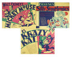 COLUMBIA PICTURES PROMOTIONAL BOOK WITH CHOICE MICKEY MOUSE AND KRAZY KAT ADS.