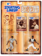 "REGGIE JACKSON/WILLIE STARGELL" SIGNED STARTING LINEUP ACTION FIGURE PAIR.